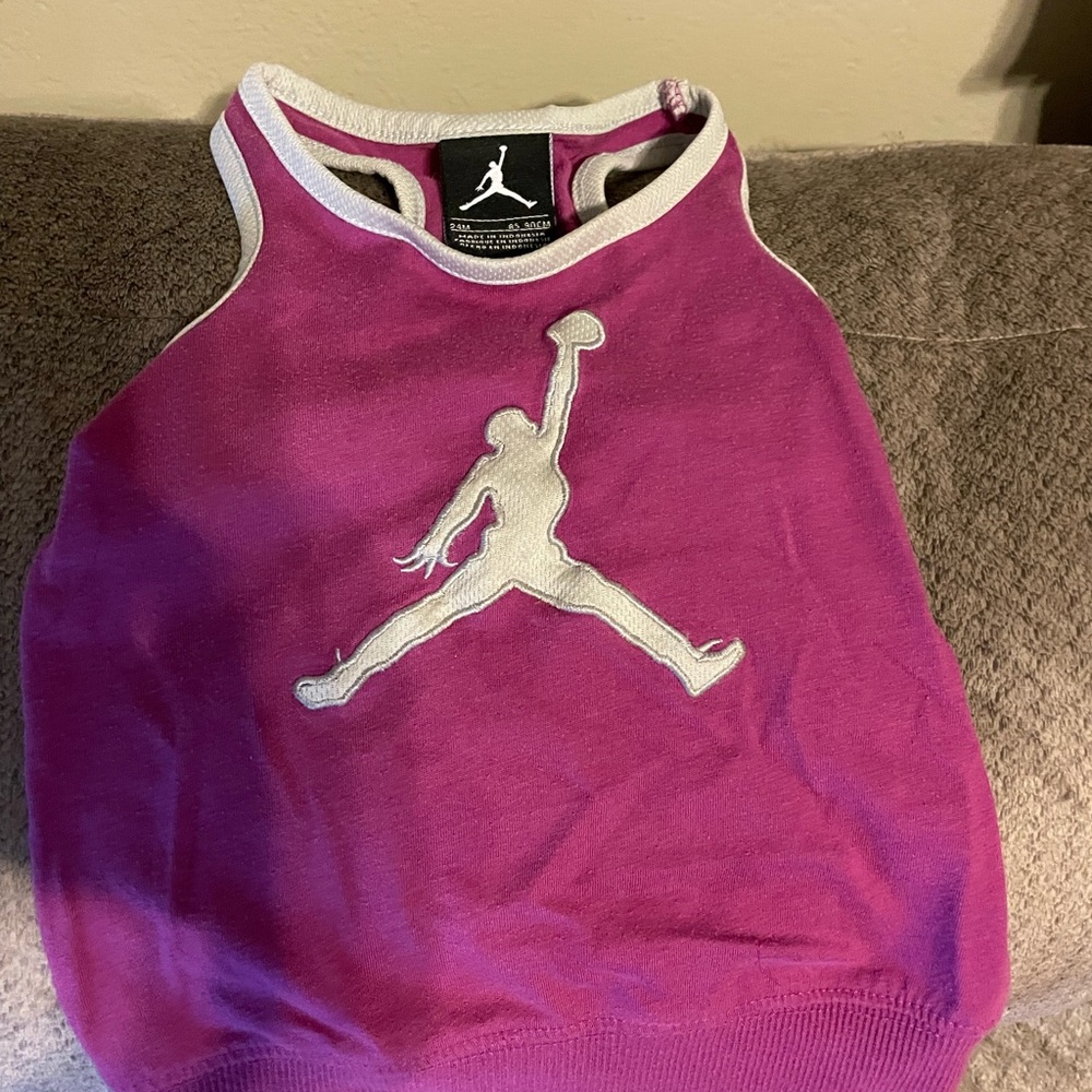 Jordan purple/fuschia size 24 mos tank